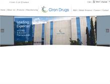Tablet Screenshot of cironpharma.com